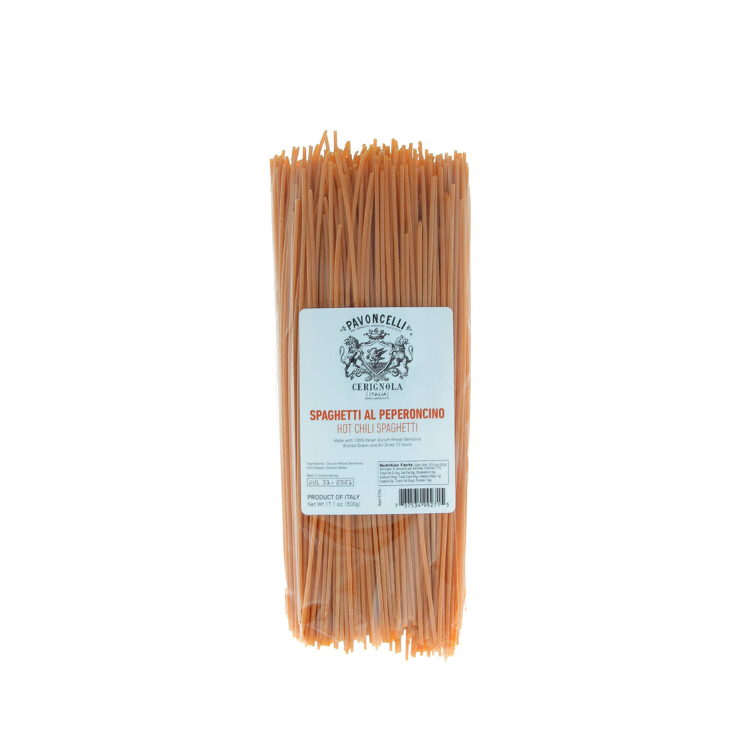Pavoncelli Chili Pepper Spaghetti (17.6 oz | 500 g)