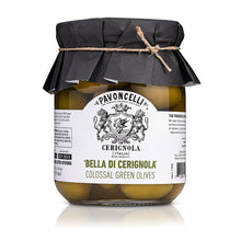 Load image into Gallery viewer, &#39;Bella di Cerignola&#39; Colossal Green Olives (19.4 oz | 550 g)
