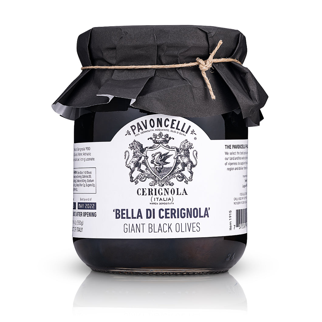 'Bella di Cerignola' Giant Black Olives<br>(19.4 oz | 550 g)